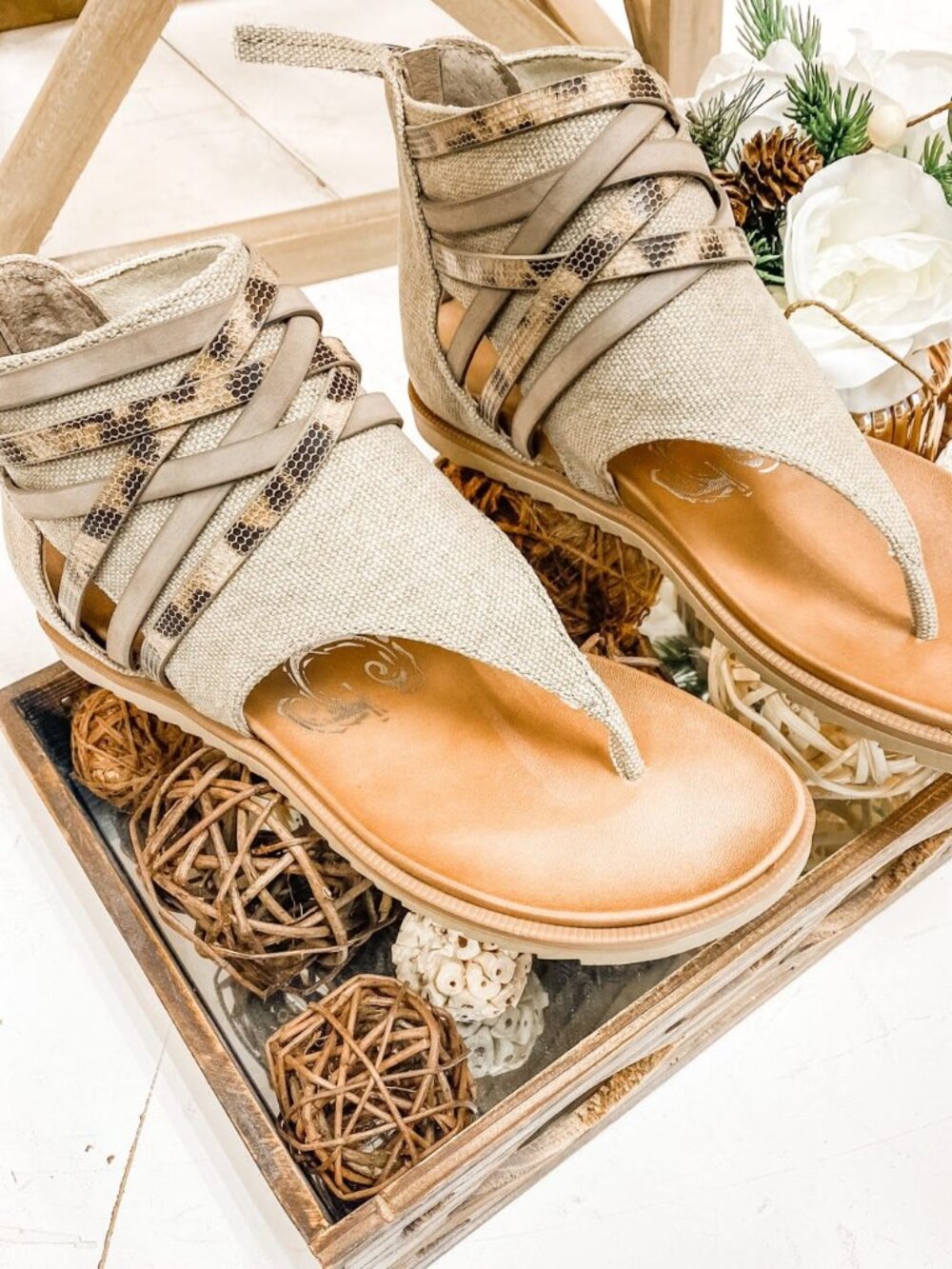 Carla Taupe Sandals by Very G